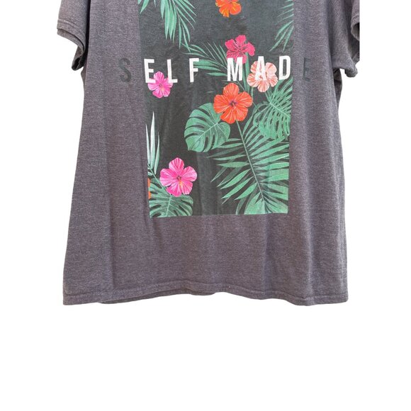 Call Your Mother  Women's size L Large Gray Self Made Graphic T-Shirt - Picture 7 of 7